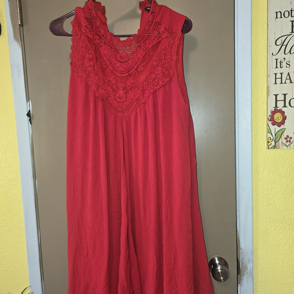 Torrid Red Asymmetrical Dress